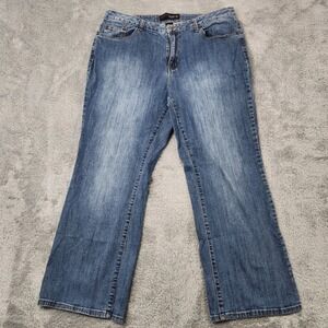 Venezia Jeans Women 18 Short Blue Denim Straight Leg 5 Pocket Stretch RN118641